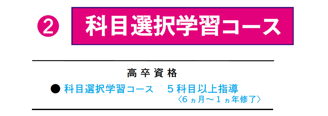 画像:東京教育学院、通信教育、高卒ゼミ、科目選択学習コース