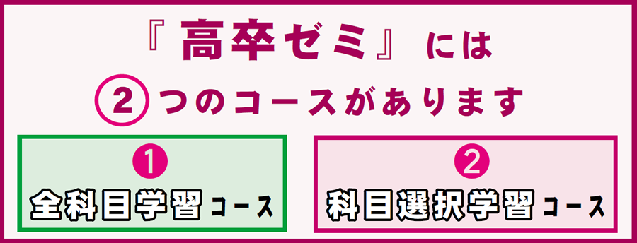 画像：東京教育学院、通信教育、高卒ゼミコース図01