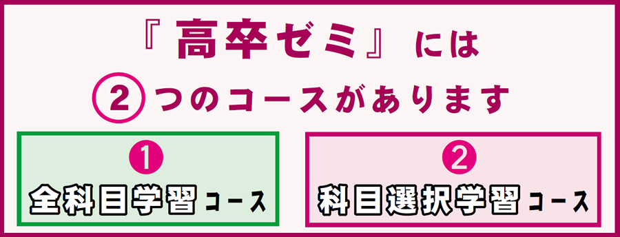 画像:東京教育学院、通信教育、高卒ゼミコース図01